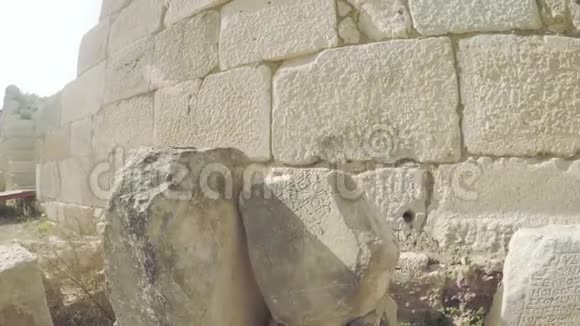 古石刻文拉丁语言的焦点转移视频的预览图