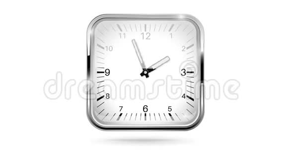 时钟时针和分针在运动24小时12秒录像视频的预览图