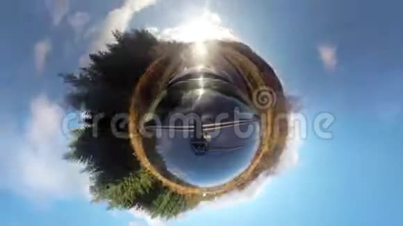 秋天开车穿过苏格兰高地视频的预览图