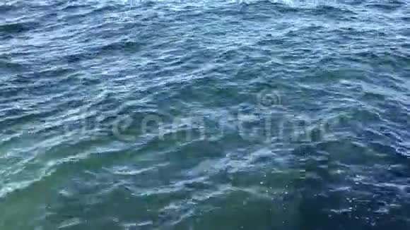 浪花飞溅漾开黑色海水的景色视频的预览图