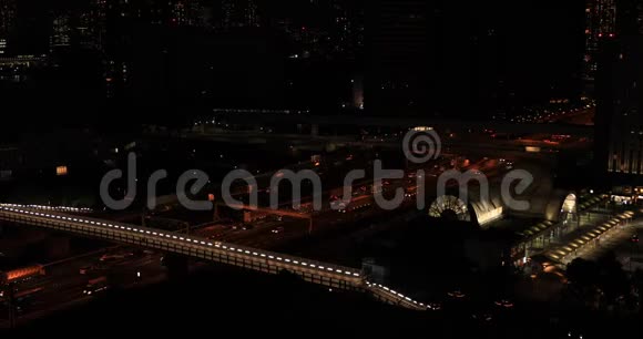 东京阿里阿克市区的夜景视频的预览图