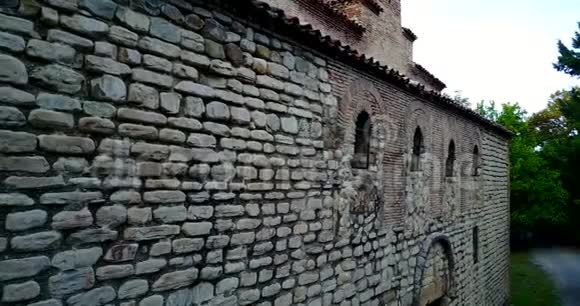 格鲁吉亚传统的教堂石墙古里亚尼克维拉茨明达修道院视频的预览图