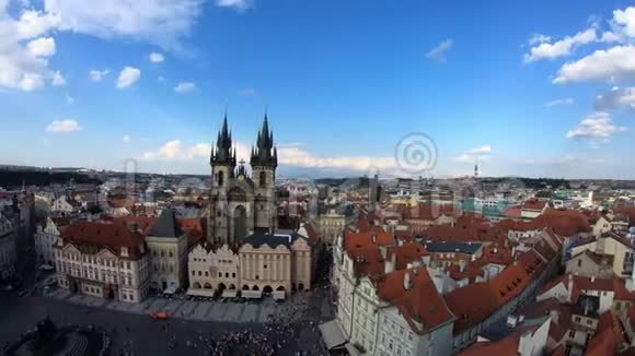 4KTn之前的上帝之母教堂捷克布拉格的哥特式教堂视频的预览图