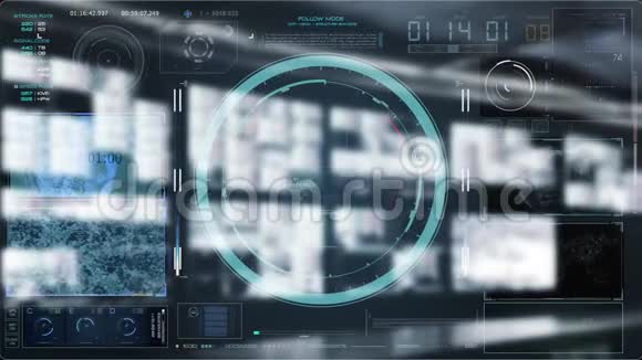 技术互动数字背景概念视频的预览图