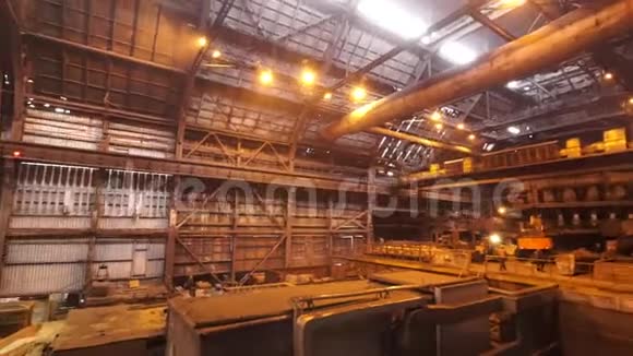 制造冶金厂内建筑全景重工业概念库存录像视频的预览图