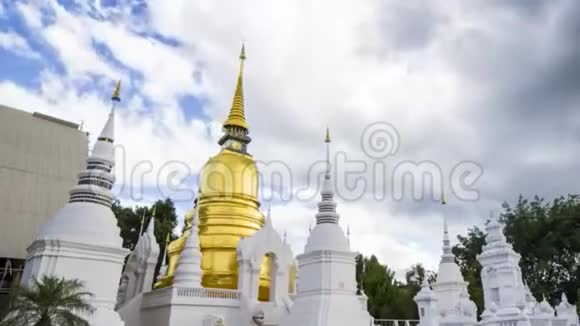 泰国清迈的美丽时光道寺视频的预览图