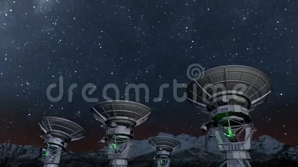 射电望远镜阵列夜间延时视频的预览图