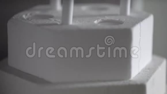 牙科烤箱烘干过程的特写镜头视频的预览图