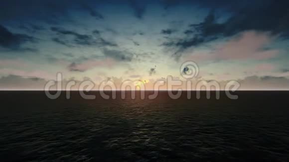 日出时飞机飞越太平洋视频的预览图