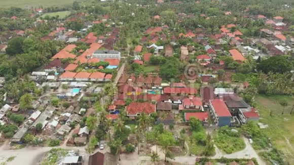 NusaPenida岛上的印度尼西亚Sampalan村从高处看视频的预览图