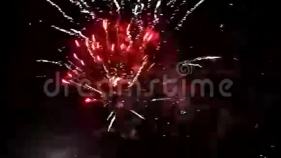 烟花背景与声音在夜间视频的预览图