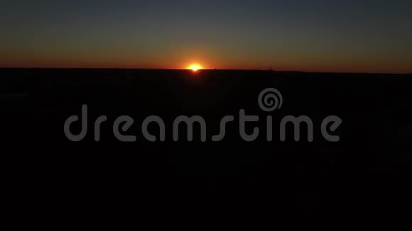 日落在兰开斯特宾夕法尼亚州无人机视频的预览图
