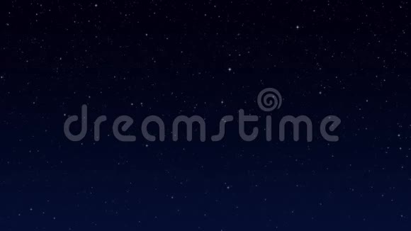夜空星空深蓝色空间背景闪烁着星星宇宙动画空间背景无缝环路视频的预览图