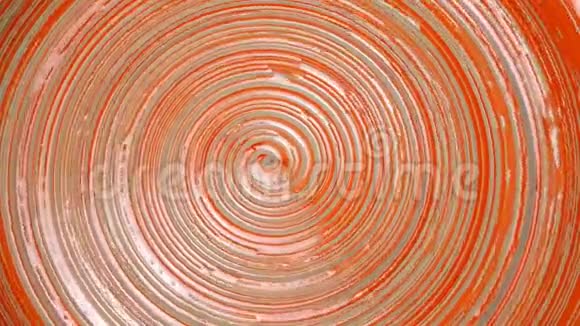 螺旋抽象红色或棕色背景粘土盘视频的预览图