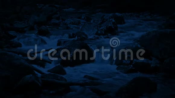 夜深人静的风景河视频的预览图