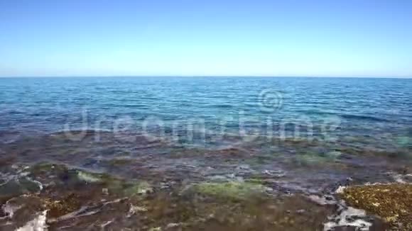 欧洲希腊克里特岛深蓝色爱琴海地中海视频的预览图