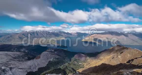 新西兰昆斯敦本洛蒙首脑会议上的时间推移山观点视频的预览图