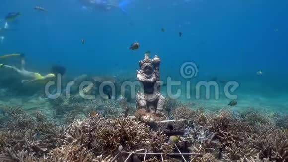 在巴厘岛带着秘密雕像的视频的预览图