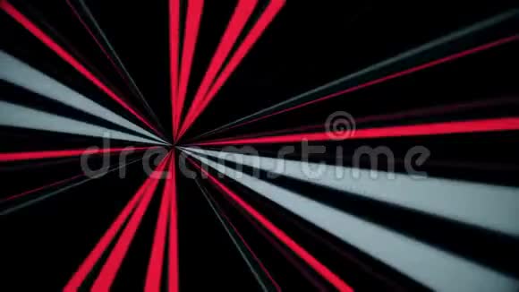移动红白灰霓虹等射线的抽象动画霓虹灯视频的预览图