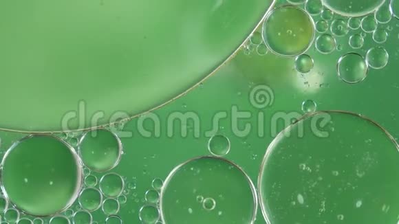气泡流动背景抽象绿色视频的预览图