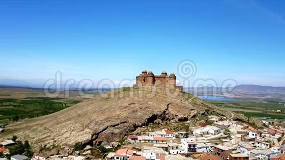 空中观景拉卡拉霍拉城堡西班牙安达格拉纳达视频的预览图