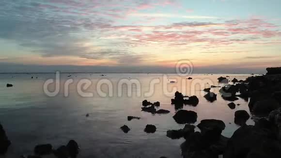 红海上空的日出玛萨阿拉姆视频的预览图