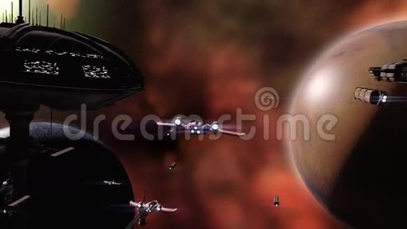 无敌舰队飞向行星视频的预览图