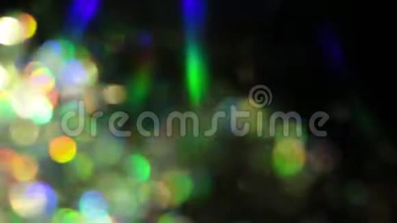 梦幻未来主义的波克光谱未来主义的颜色全息彩虹箔视频的预览图