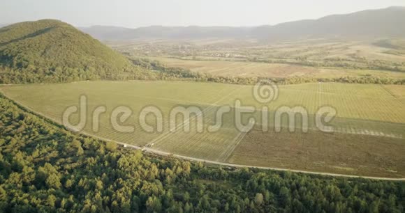 空中景色黑兹尔种植园景色尽收眼底视频的预览图