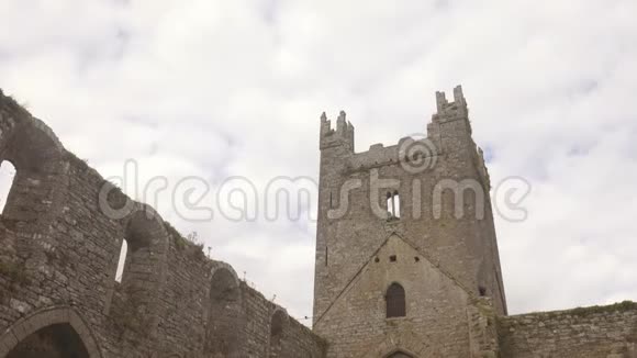 爱尔兰的杰普特西斯特西安修道院的废墟视频的预览图