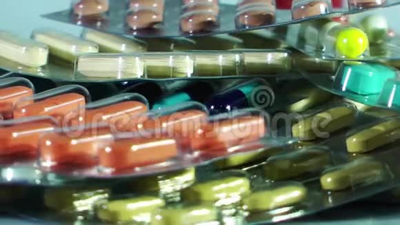 带药物的医疗药片和药片视频的预览图
