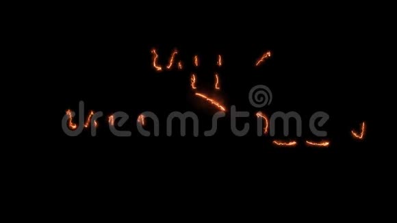 万圣节快乐鬼鬼祟祟的南瓜背景黑色背景视频的预览图
