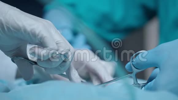 手术手术医生手部护理伤口医疗手术手术工具视频的预览图