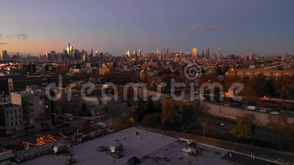 布鲁克林南部市中心曼哈顿天际线视频的预览图