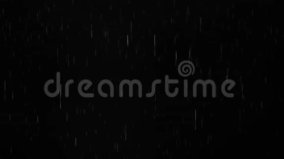 黑色背景上的雨现实的CGI视频的预览图