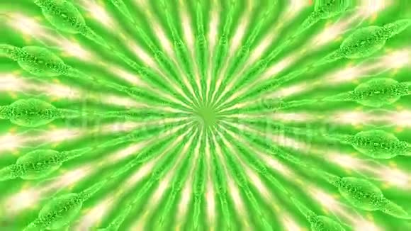 绿色旋转抽象背景由许多小元素组成2视频的预览图