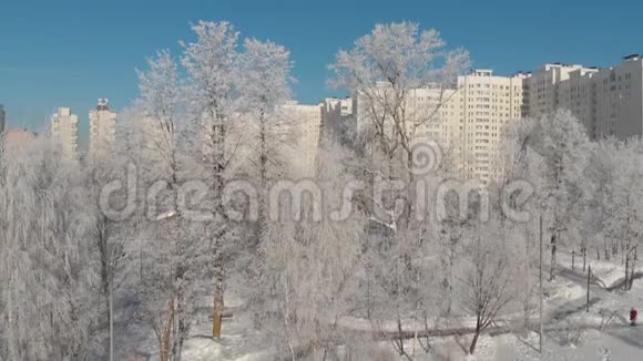 在冬天的莫斯科俄罗斯视频的预览图