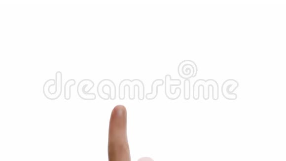 白色背景下智能手机和平板电脑的触摸屏手势视频的预览图