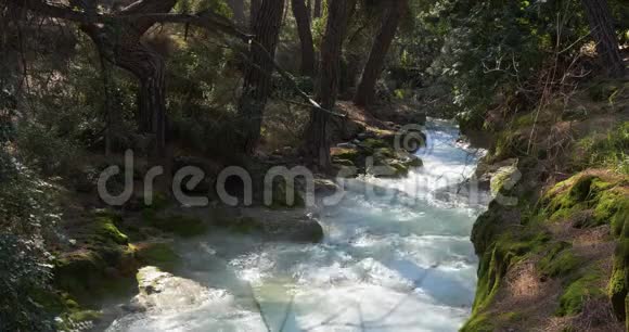 林山河水晶水在山脉深处视频的预览图