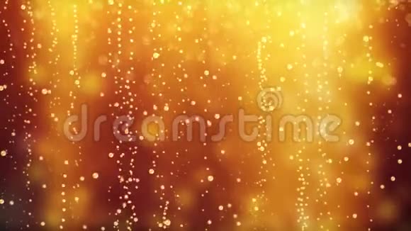 气泡上升在黄色气泡液体玻璃特写背景纹理视频的预览图