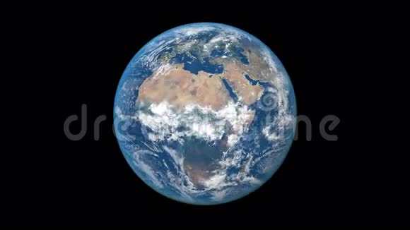 现实星球地球旋转无缝环视频的预览图