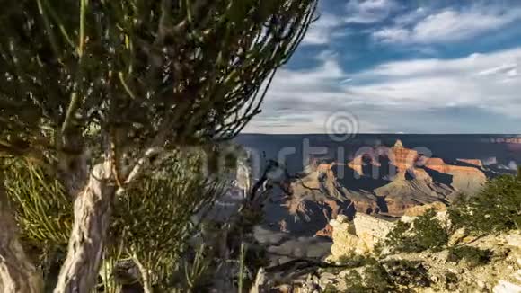 4K移动时间推移电影剪辑大峡谷国家公园亚利桑那美国北缘从皇家角视频的预览图