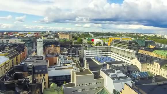 芬兰首都赫尔辛基市全景视频的预览图