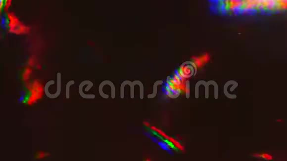 隔离空间中多种颜色的彩虹色相混合视频的预览图