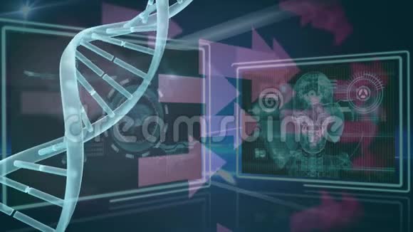 DNA和箭头视频的预览图