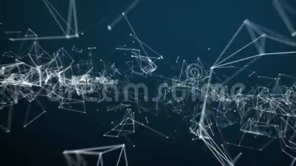 抽象移动连接结构背景与文本黑客视频的预览图