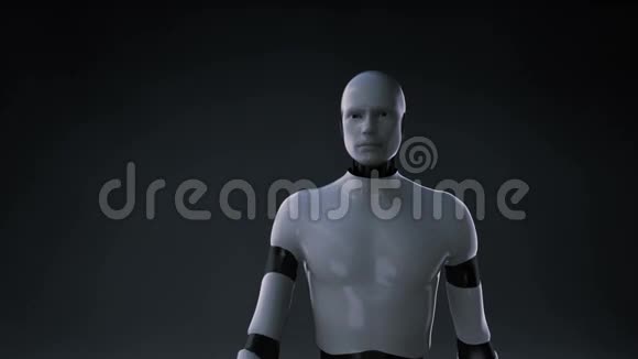 机器人半机器人触屏数字线条打造电子车形数字概念智能未来汽车视频的预览图