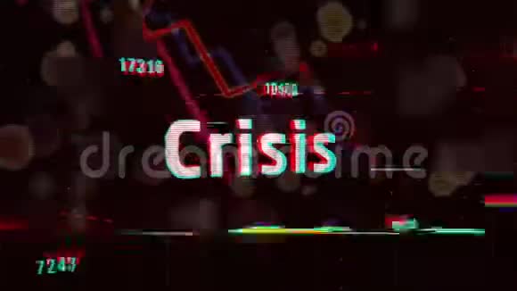 衰退和危机与图表视频的预览图