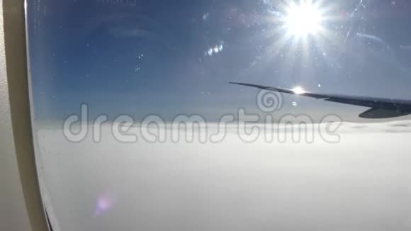 飞机机翼背景概念ait旅行视频的预览图