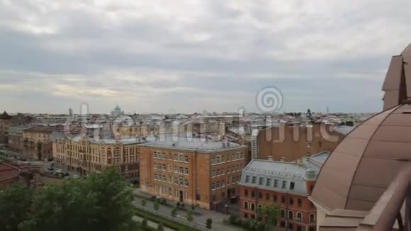 圣彼得堡俄罗斯城市景观潘视频的预览图
